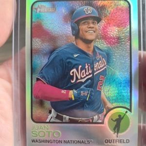 2022 tops baseball card numbered 382 out of 683. Mint condition Juan soto